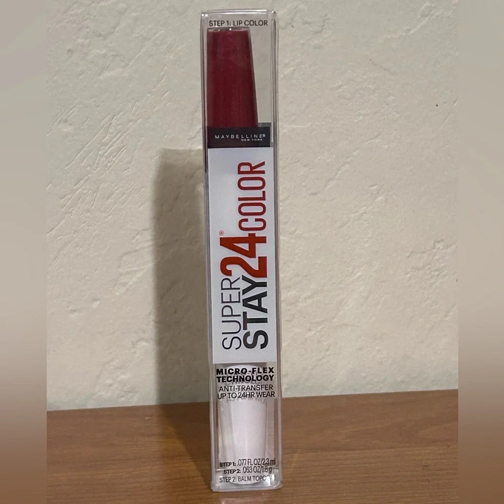 Maybelline Super Stay 24 Color Lipstick - Bold Red. Brand New! Unopened.